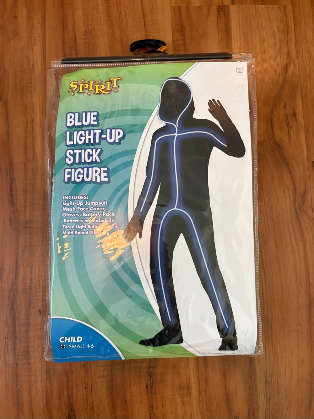 Spirit Blue Light-Up Stick Figure Costume